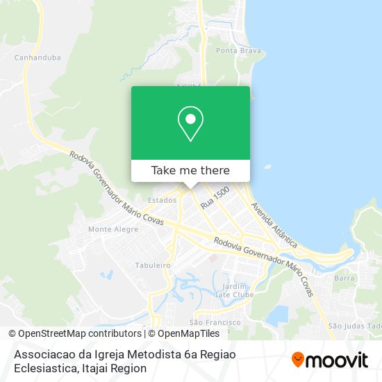 Mapa Associacao da Igreja Metodista 6a Regiao Eclesiastica