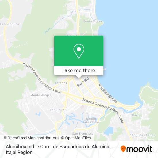 Mapa Alumibox Ind. e Com. de Esquadrias de Aluminio