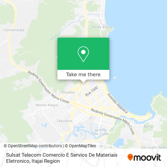 Mapa Sulsat Telecom Comercio E Servios De Materiais Eletronico