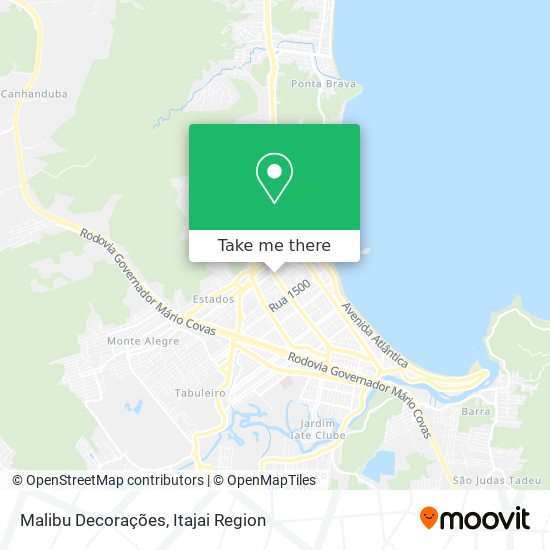 Mapa Malibu Decorações