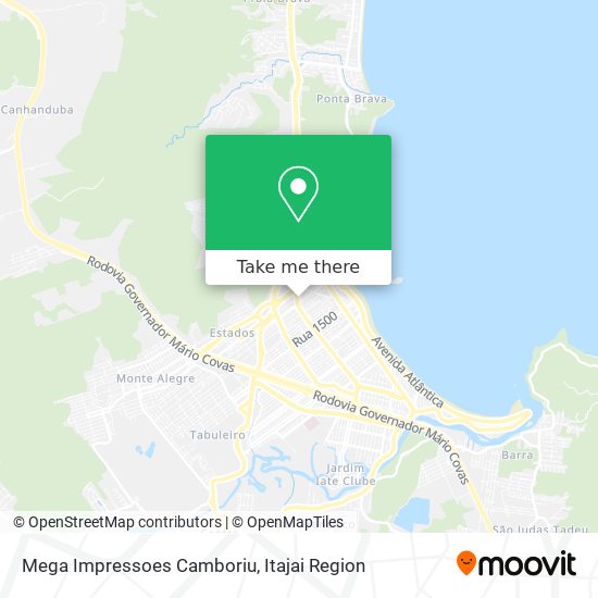 Mega Impressoes Camboriu map