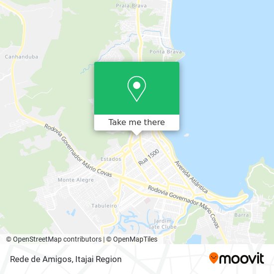 Rede de Amigos map