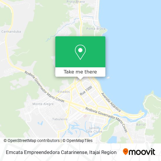 Emcata Empreendedora Catarinense map