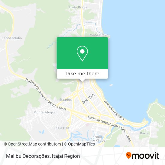 Malibu Decorações map