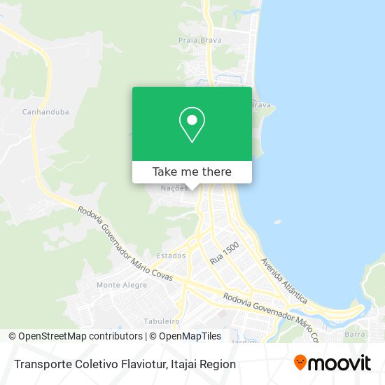 Transporte Coletivo Flaviotur map