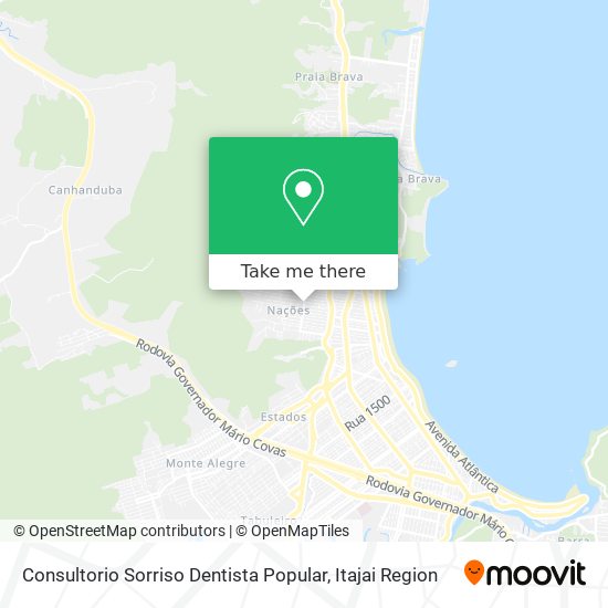Mapa Consultorio Sorriso Dentista Popular