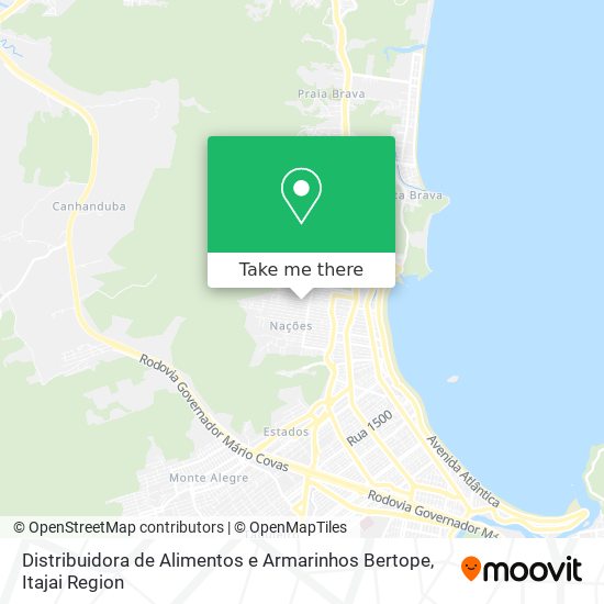 Distribuidora de Alimentos e Armarinhos Bertope map