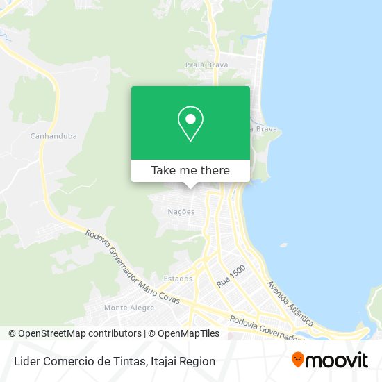 Lider Comercio de Tintas map