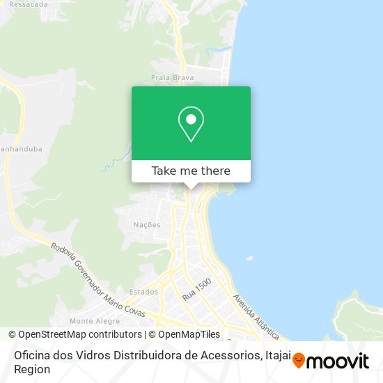 Mapa Oficina dos Vidros Distribuidora de Acessorios