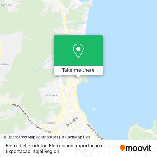 Eletrodiel Produtos Eletronicos Importacao e Exportacao map