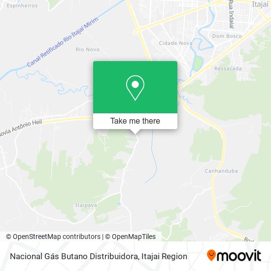 Nacional Gás Butano Distribuidora map