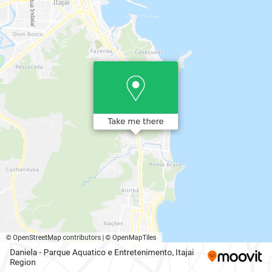 Daniela - Parque Aquatico e Entretenimento map