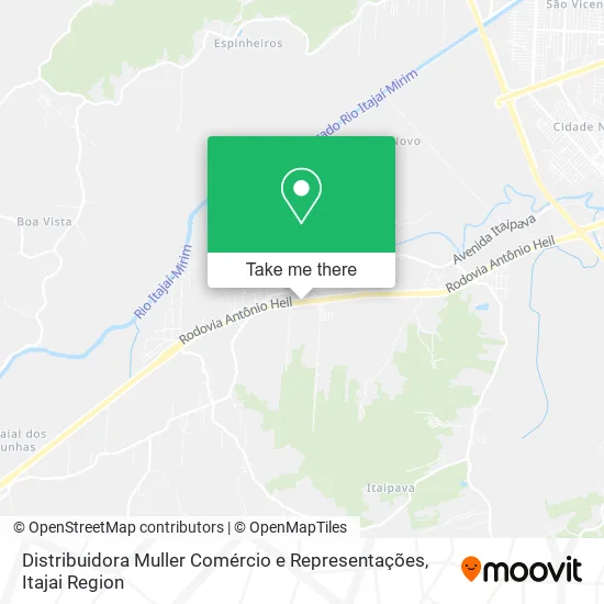Distribuidora Muller Comércio e Representações map