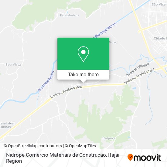 Nidrope Comercio Materiais de Construcao map