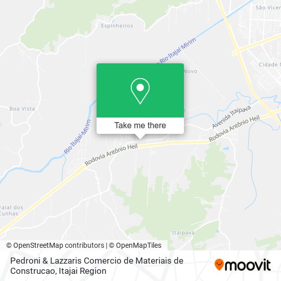Pedroni & Lazzaris Comercio de Materiais de Construcao map