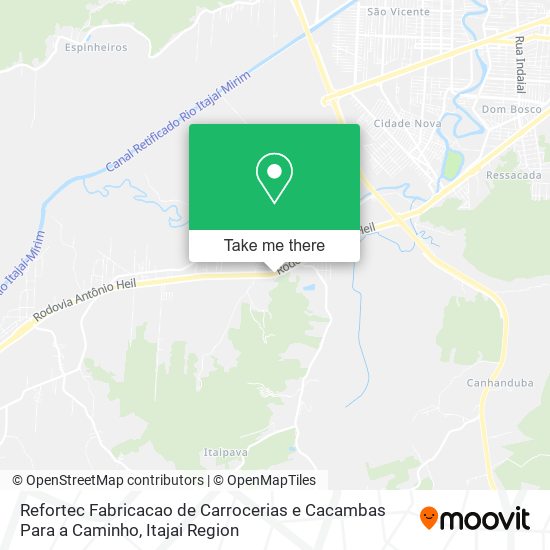 Refortec Fabricacao de Carrocerias e Cacambas Para a Caminho map