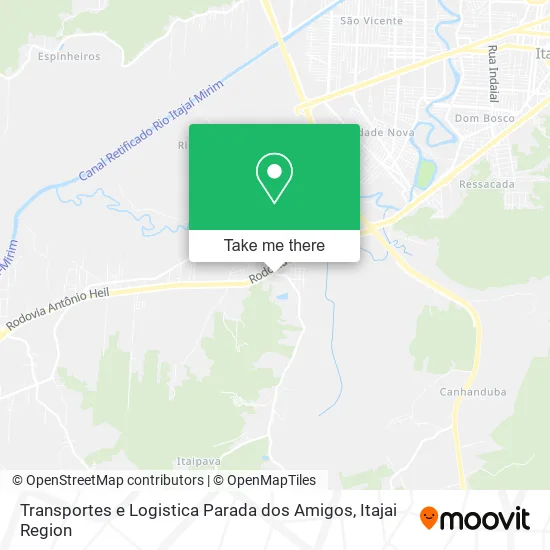 Transportes e Logistica Parada dos Amigos map