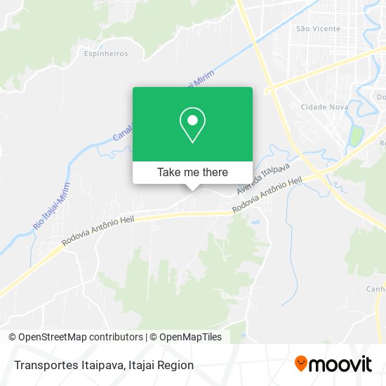 Mapa Transportes Itaipava