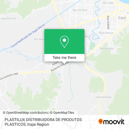 PLASTILUX DISTRIBUIDORA DE PRODUTOS PLASTICOS map