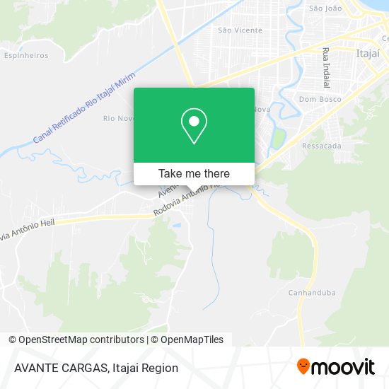 AVANTE CARGAS map