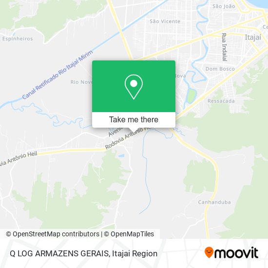 Mapa Q LOG ARMAZENS GERAIS