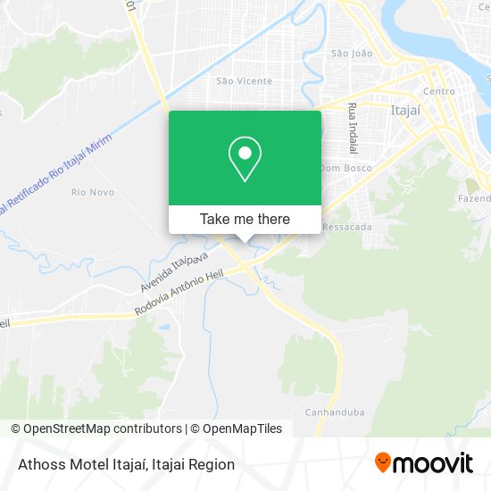 Mapa Athoss Motel Itajaí