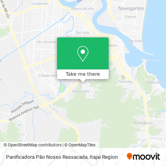 Panificadora Pão Nosso Ressacada map