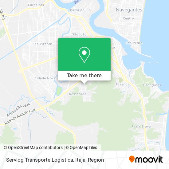 Servlog Transporte Logistica map