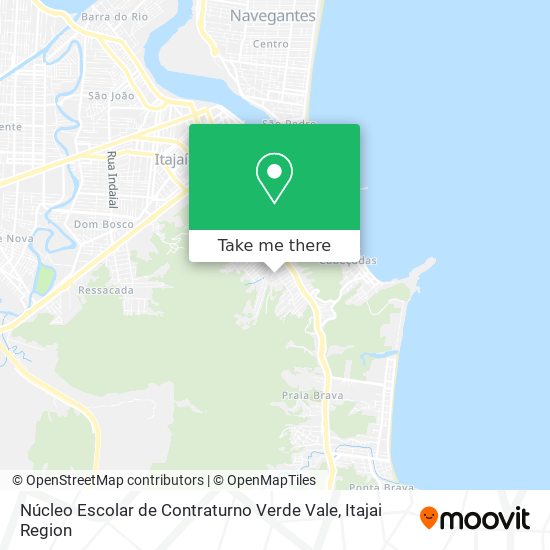 Núcleo Escolar de Contraturno Verde Vale map