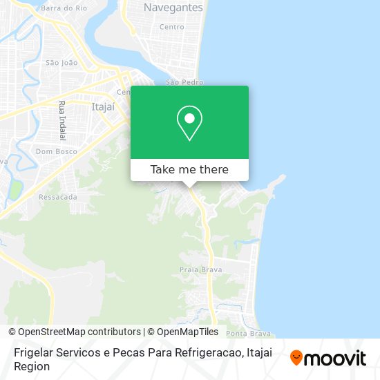 Frigelar Servicos e Pecas Para Refrigeracao map