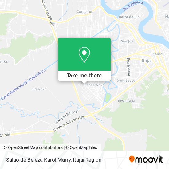 Mapa Salao de Beleza Karol Marry