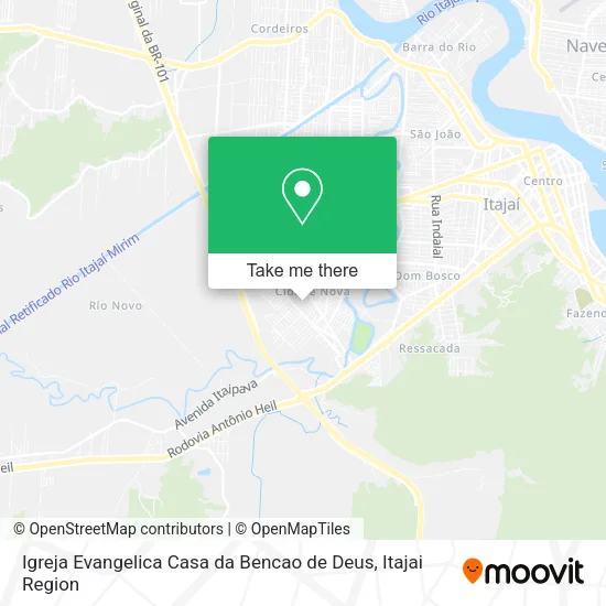 Igreja Evangelica Casa da Bencao de Deus map