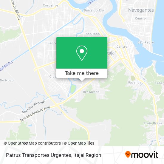 Mapa Patrus Transportes Urgentes