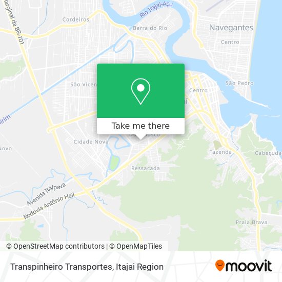 Mapa Transpinheiro Transportes