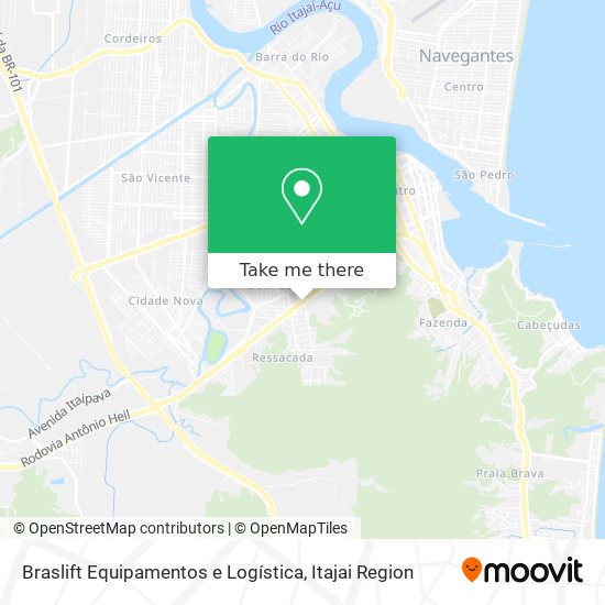 Braslift Equipamentos e Logística map