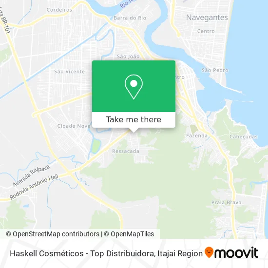 Haskell Cosméticos - Top Distribuidora map