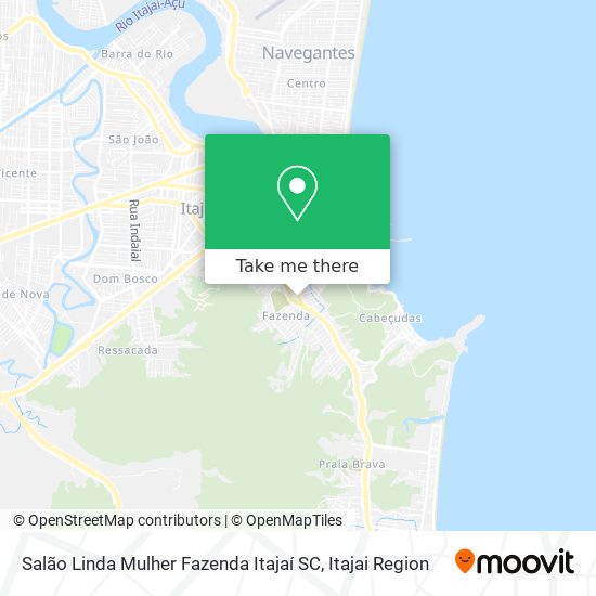 Salão Linda Mulher Fazenda Itajaí SC map