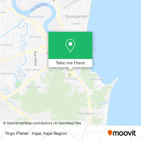 Yogo Planet - Itajaí map