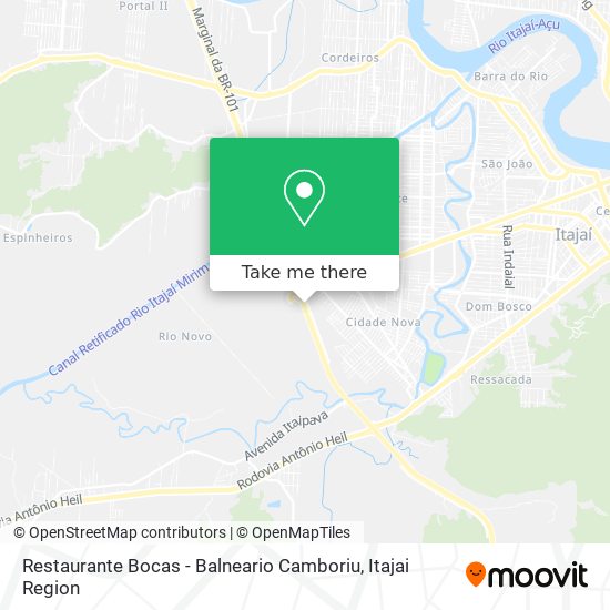 Restaurante Bocas - Balneario Camboriu map