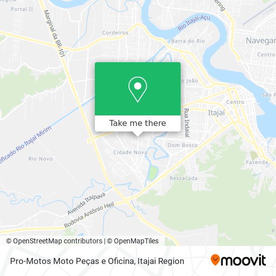 Mapa Pro-Motos Moto Peças e Oficina