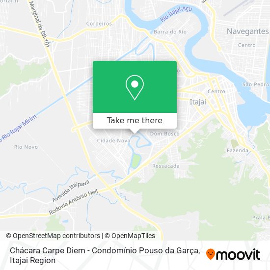 Chácara Carpe Diem - Condomínio Pouso da Garça map