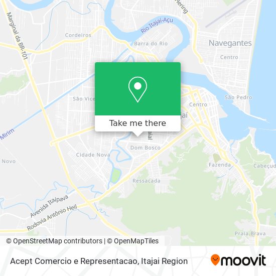 Acept Comercio e Representacao map