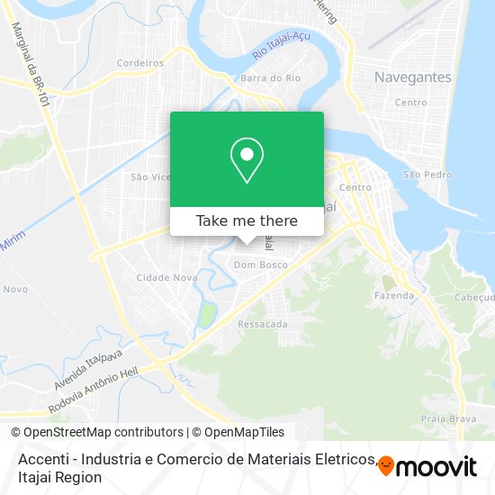 Accenti - Industria e Comercio de Materiais Eletricos map