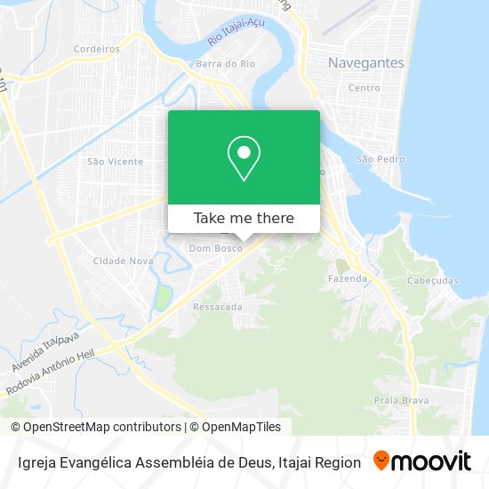 Mapa Igreja Evangélica Assembléia de Deus