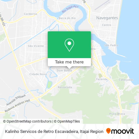 Kalinho Servicos de Retro Escavadeira map