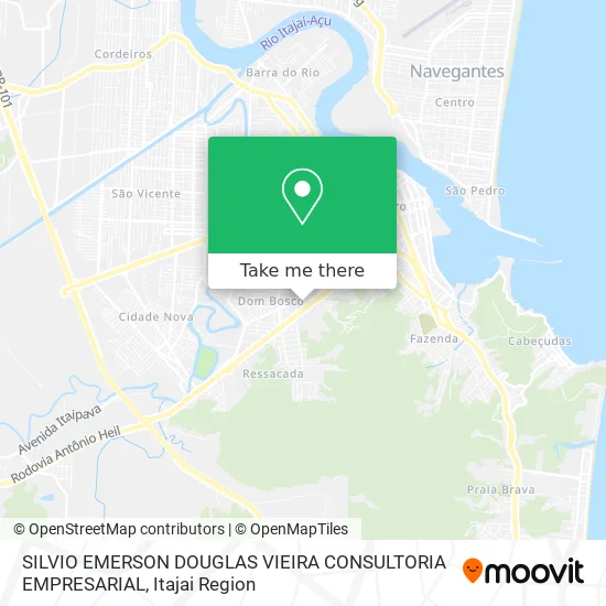 SILVIO EMERSON DOUGLAS VIEIRA CONSULTORIA EMPRESARIAL map