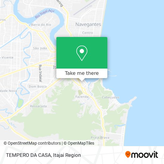 Mapa TEMPERO DA CASA