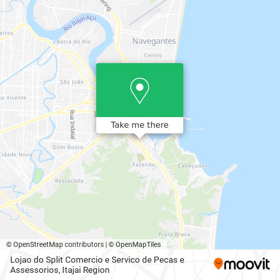 Lojao do Split Comercio e Servico de Pecas e Assessorios map