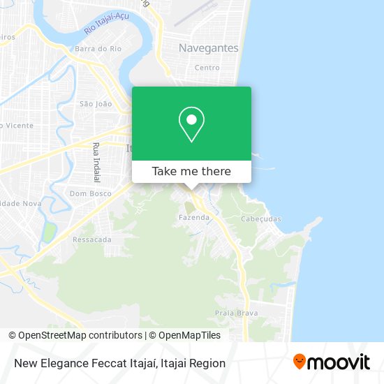 New Elegance Feccat Itajaí map