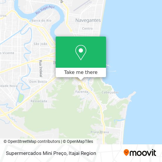 Supermercados Mini Preço map